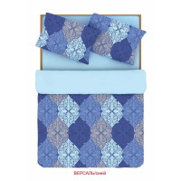 Сімейний комплект постільної білизни Home Line "Версаль" (синій) 88182