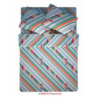 Сімейний комплект постільної білизни Home Line "Кардинал" (блакитний) 86858