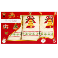 Набір махрових рушникiв Home Line "Крicмас" , 50х75см 53419