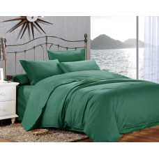 Євро комплект постільної білизни Home Line "Сатин Люкс" (малахіт) 176565