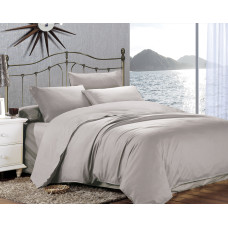 Євро комплект постільної білизни Home Line "Сатин Люкс" (сірий) 155262