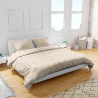 Двоспальний комплект постільної білизни "ЗИГЗАГ" (бежевий) 185782