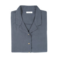 Домашня сорочка Barine - Lino PJ indigo індиго L
