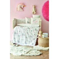 Дитячий набір в ліжечко для немовлят Karaca Home - Digna pembe рожевий (10 предметів)