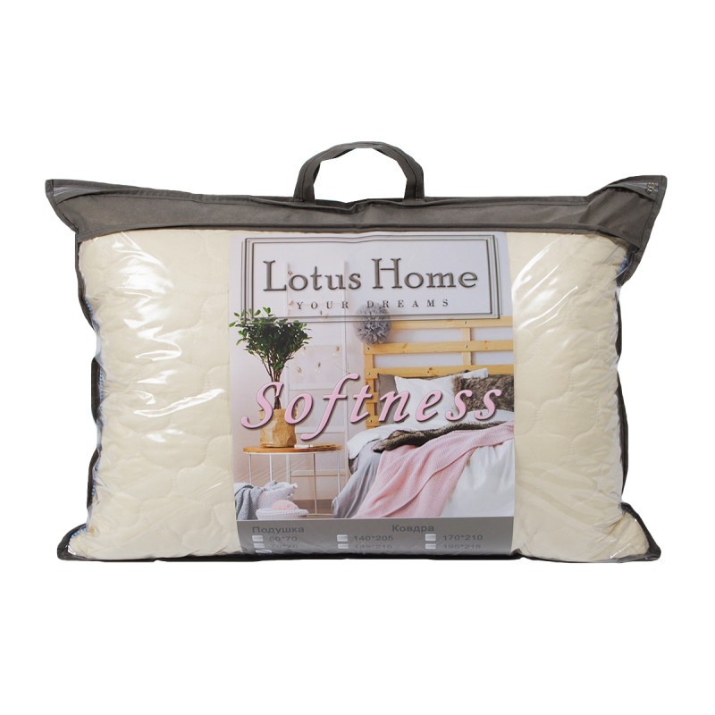 Подушка Lotus 50*70 - Softness Molly кавовий