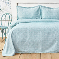 Покривало з наволочками Karaca Home - Alora mint ментоловий 220*230