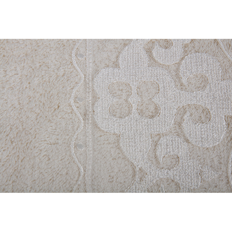 Рушник бамбуковий Maxstyle - Damask кремовий 50*90