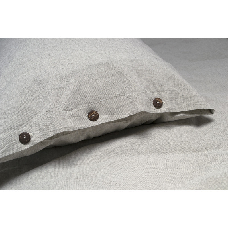 Постільна білизна Lotus Home Washed cotton - Solid light antracite сімейний