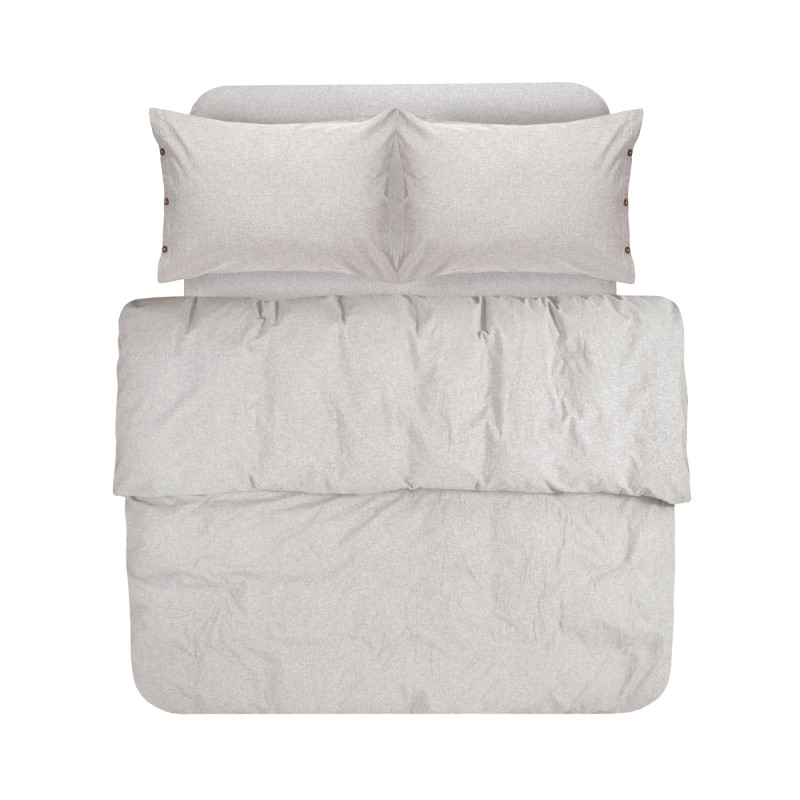 Постільна білизна Lotus Home Washed cotton - Solid kahve-bej євро