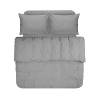 Постільна білизна Lotus Home Washed cotton - Solid antracite євро