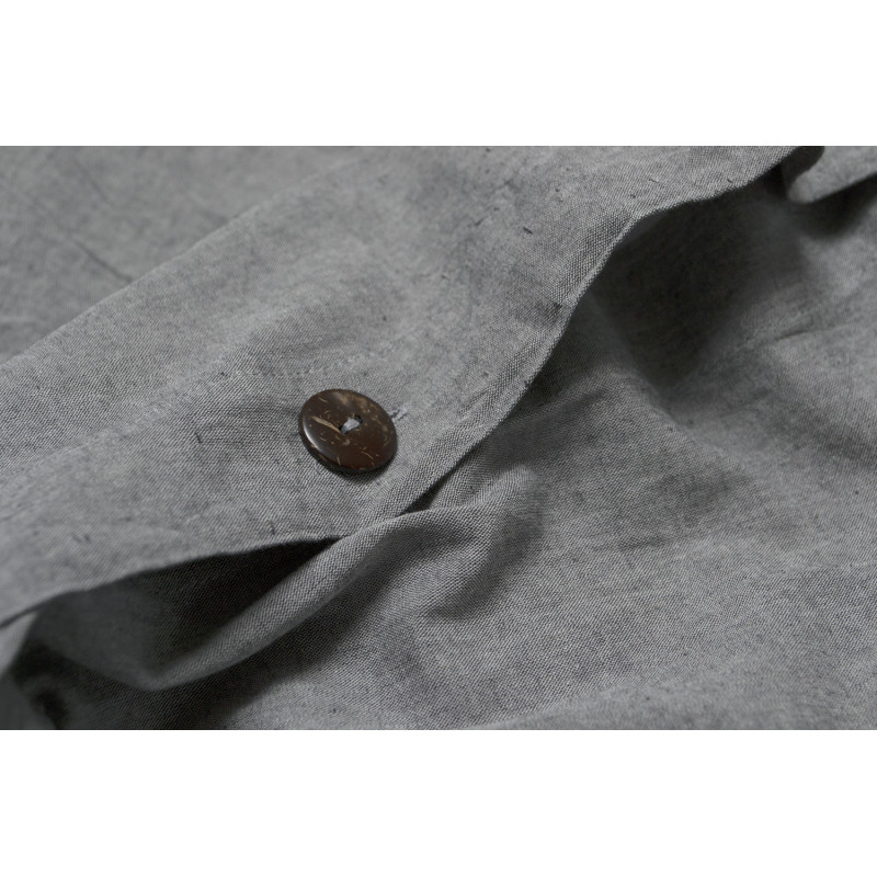 Постільна білизна Lotus Home Washed cotton - Solid antracite євро