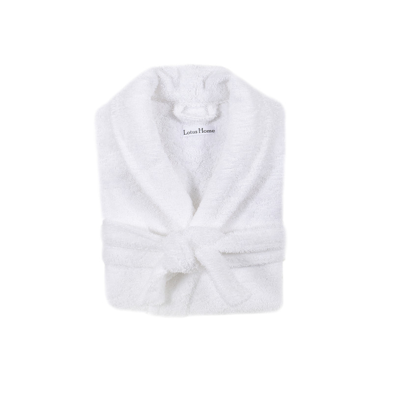 Халат махровий Lotus Home - Basic Soft білий S