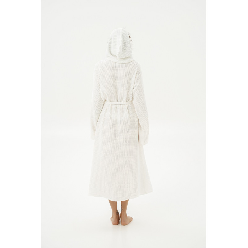 Халат Lotus Home - Rius off white молочний S/M