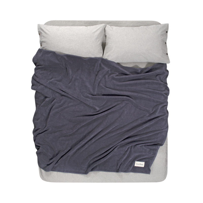 Покривало (простирадло) Lotus Home - Premium Microcotton Antrasit 200*210