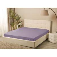 Простирадло трикотажне на резинці Iris Home - Ліловий 160*200+25