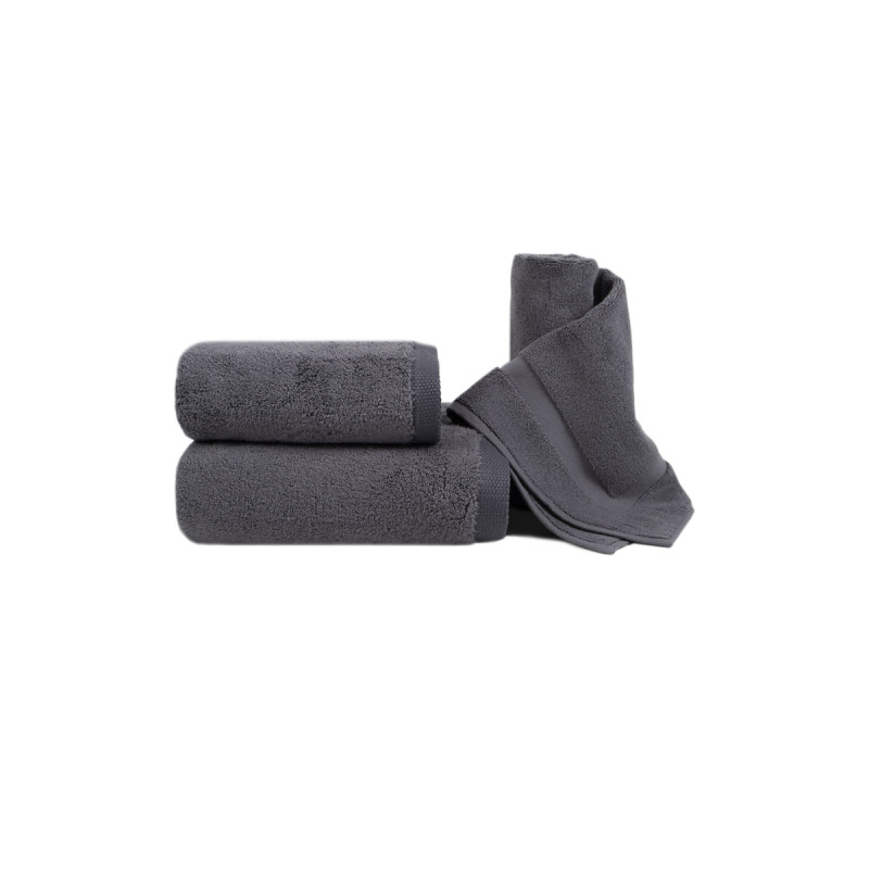 Рушник для ніг Lotus Home Premium - Microcotton Antrasit (800 г/м²) 50*70