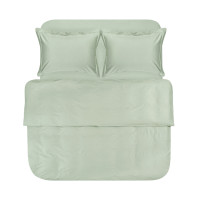 Постільна білизна сатин premium Lotus Home - Dakota Modern ментоловий полуторний