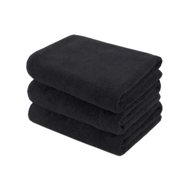 Рушник Lotus Home - Hotel Basic чорний 50*90 (20/2) 600 г/м²