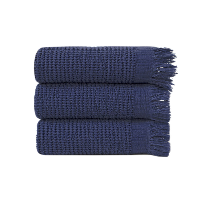 Рушник Lotus Home - Rius navy синій 50*100