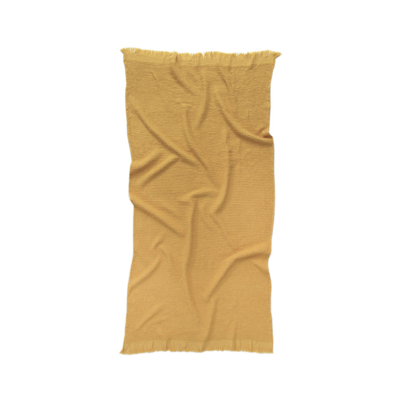 Рушник Lotus Home - Rius mustard гірчичний 90*170