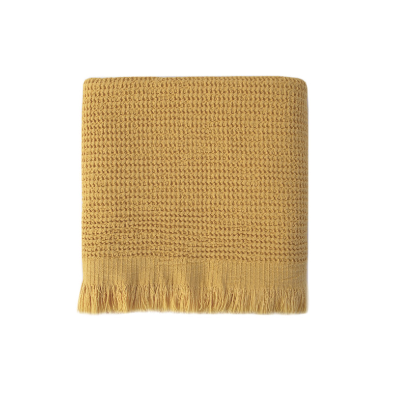 Рушник Lotus Home - Rius mustard гірчичний 90*170