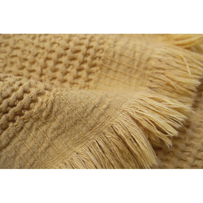 Рушник Lotus Home - Rius mustard гірчичний 90*170