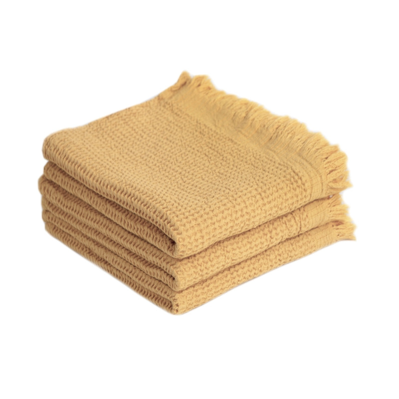 Рушник Lotus Home - Rius mustard гірчичний 90*170