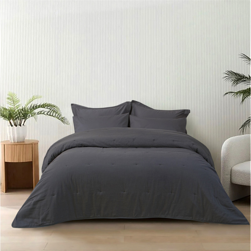 Покривало Lotus Home - Nikos антрацит 245*245