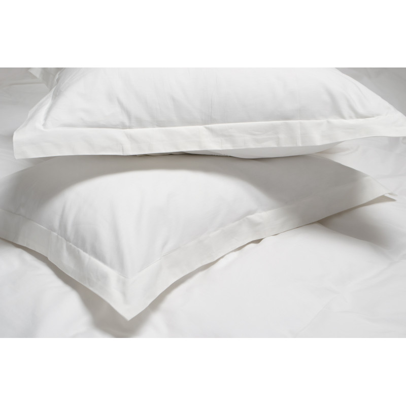 Постільна білизна сатин Lotus Home - White Collection Classic молочний євро