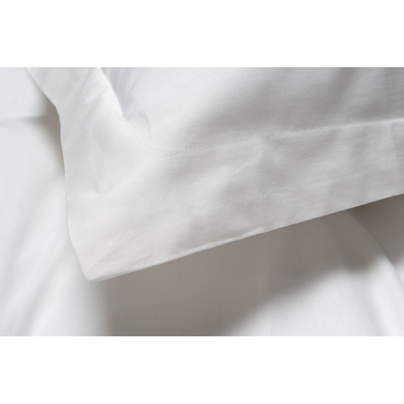 Постільна білизна сатин Lotus Home - White Collection Classic молочний євро