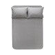 Простирадло з наволочками Lotus Home Washed Cotton - Antracite 260*280