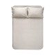 Простирадло з наволочками Lotus Home Washed Cotton - Kahve-bej 260*280
