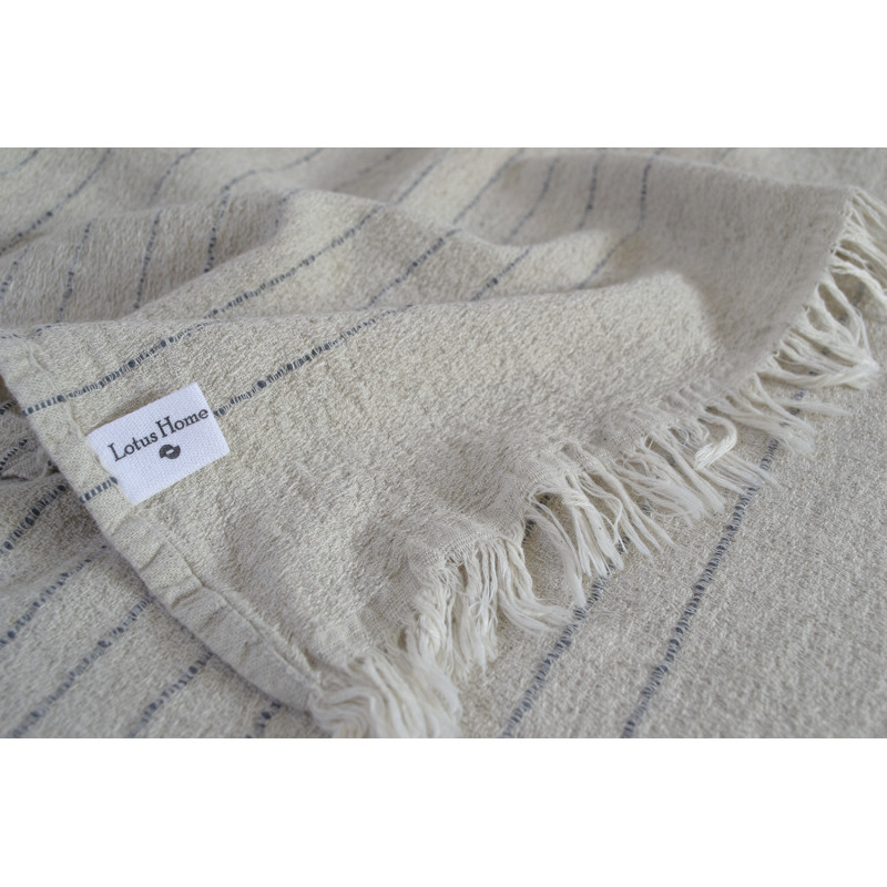 Рушник з льону Lotus Home - Line сірий 50*90
