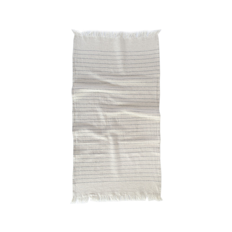 Рушник з льону Lotus Home - Line сірий 50*90
