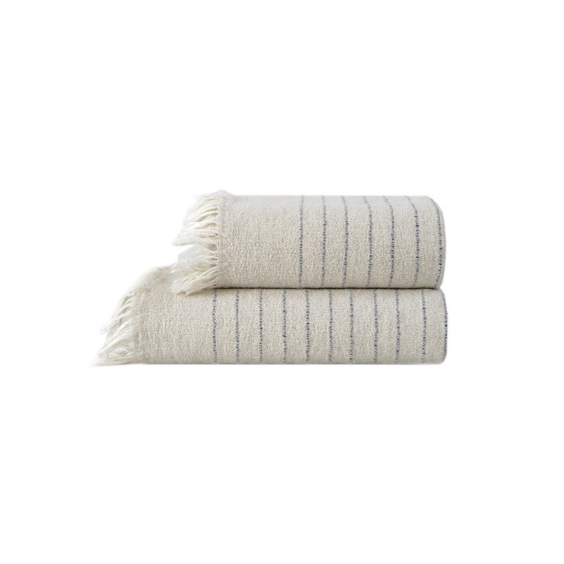 Рушник з льону Lotus Home - Line сірий 50*90