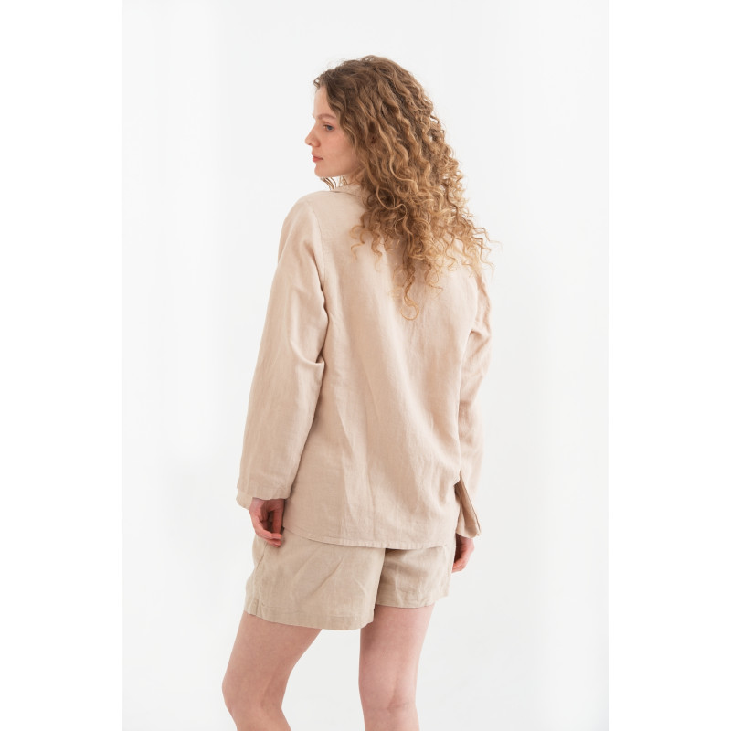 Домашні шорти з льону Lotus Home - Bruma бежевий M