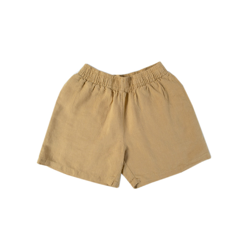 Домашні шорти з льону Lotus Home - Bruma гірчичний M