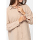 Домашня довга сорочка з льону Lotus Home - Bruma бежевий XL