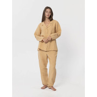 Домашні жіночі штани з льону Lotus Home - Bruma гірчичний S