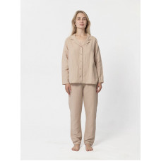 Домашні жіночі штани з льону Lotus Home - Bruma бежевий L