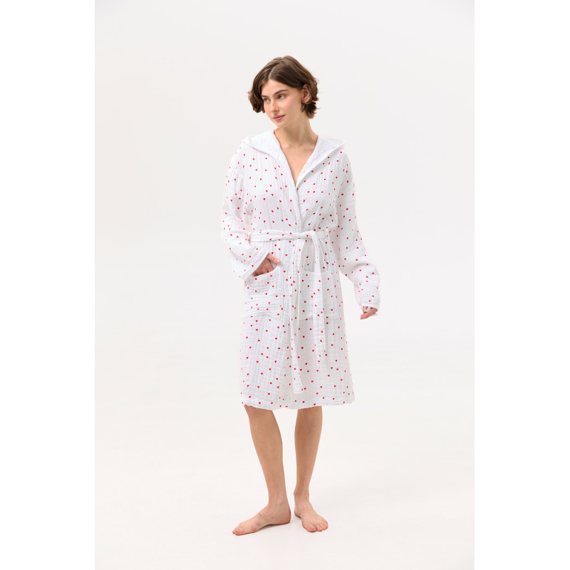 Халат Lotus Home - Molly Heart muslin S/M