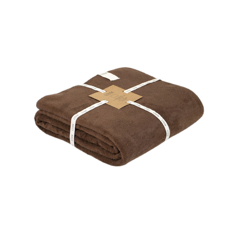 Плед Lotus Home - Infinity коричневий 200*220