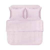 Постільна білизна сатин premium Lotus Home - Dakota Modern рожевий євро