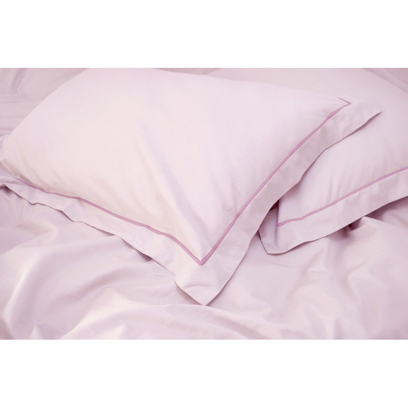 Постільна білизна сатин premium Lotus Home - Dakota Modern рожевий євро