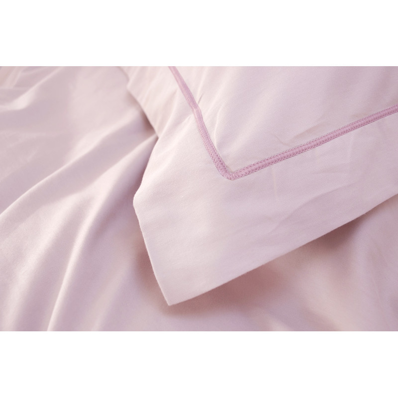 Постільна білизна сатин premium Lotus Home - Dakota Modern рожевий євро