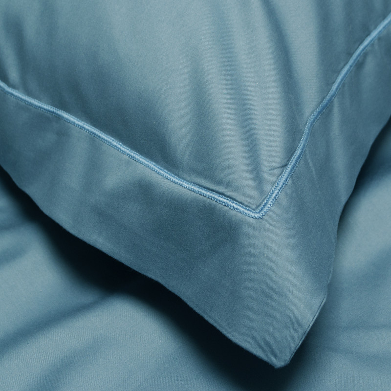 Постільна білизна сатин premium Lotus Home - Dakota Modern синій євро