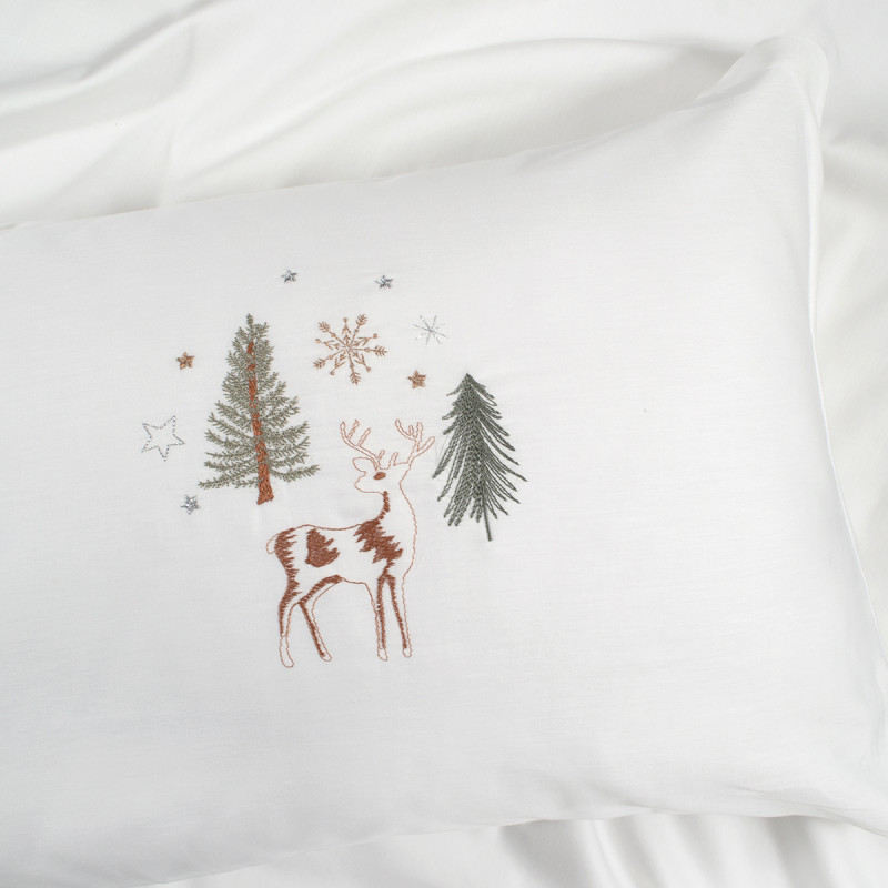 Постільна білизна сатин Lotus Home Craft Collection - Christmas deer євро