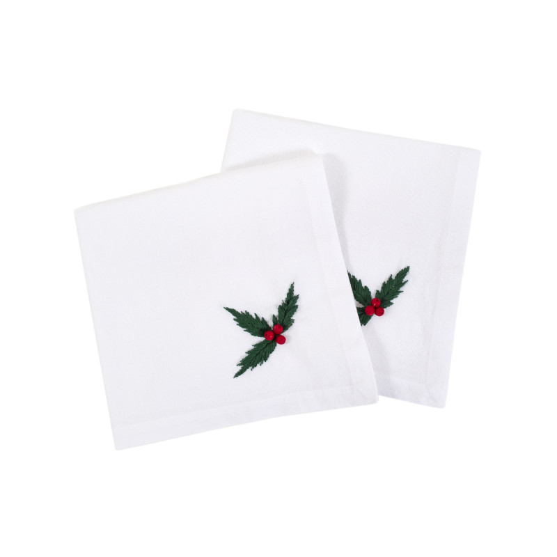 Набір столових серветок Lotus Home - Christmas Berry 48*48 (2 од)