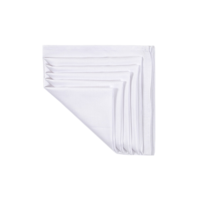 Набір столових серветок Iris Home - Білий сатин класік 30*30 (6 од)