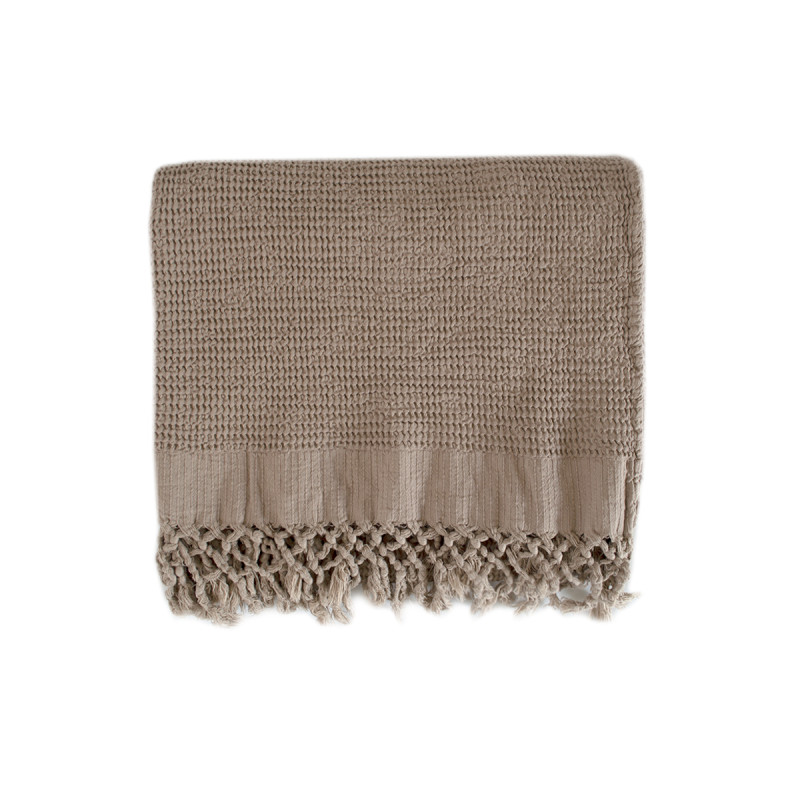 Плед Lotus Home - Rius kahve кавовий 130*170